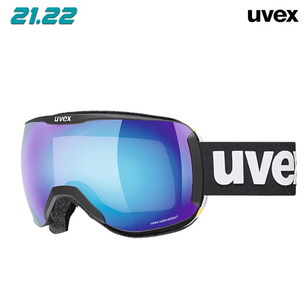 2122 UVEX uvex downhill 2100 CV Asian fit - Black Mat /mirror blue (우벡스 다운힐 CV 아시안핏 미러 블루 /스키보드고글)