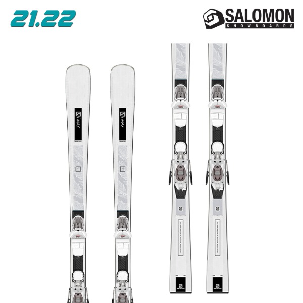 21/22 SALOMON E S/MAX W 6 + M10 GW L80 (살로몬 여성 스키 플레이트)