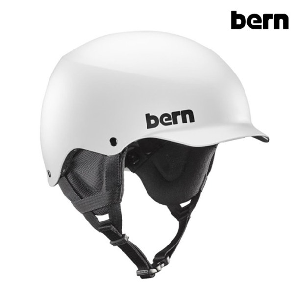 BERN ASIAN Fit Team Baker - Matte White w/ Black Liner (번 아시안핏 팀 베이커 스키/보드 헬멧) SM24TMWHT 1920
