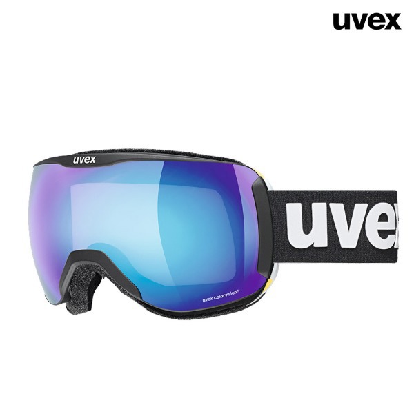 UVEX uvex downhill 2100 CV Asian fit - Black Mat /mirror blue (우벡스 다운힐 CV 아시안핏 미러 블루 /스키보드고글) 2122