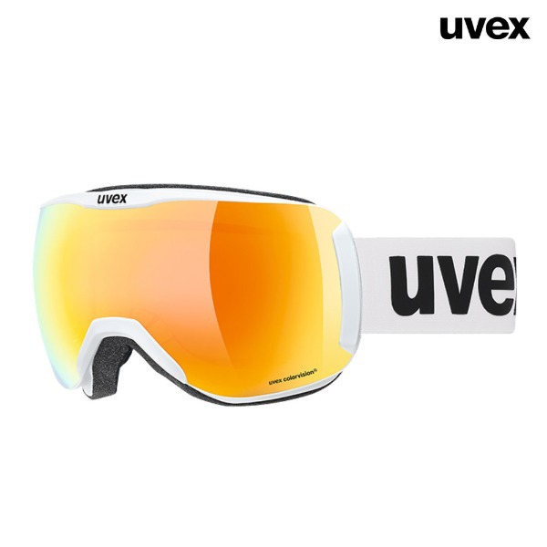 UVEX uvex downhill 2100 CV Asian fit - White Mat /mirror orange (우벡스 다운힐 CV 아시안핏 미러 오렌지 /스키보드고글) 2122
