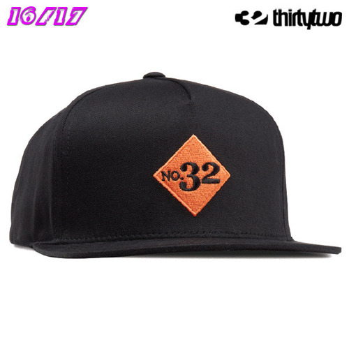 1617 THIRTYTWO NUMERO 5 PANEL CAP_BLACK (32 스트릿 모자,캡)