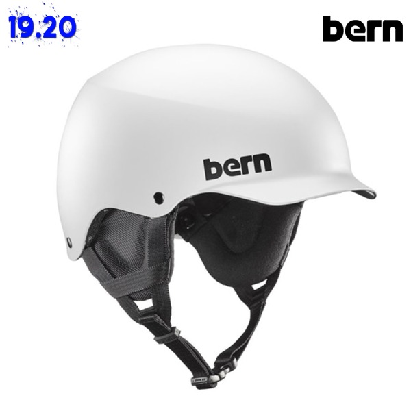 1920 BERN ASIAN Fit Team Baker - Matte White w/ Black Liner (번 아시안핏 팀 베이커 스키/보드 헬멧) SM24TMWHT