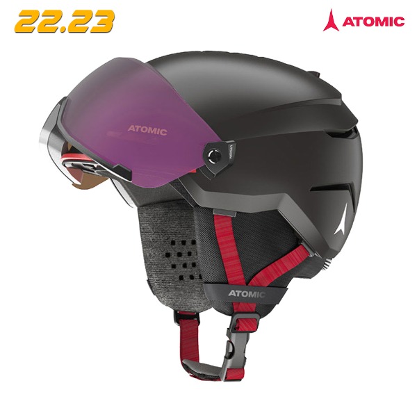 2223 ATOMIC SAVOR VISOR R - Black (아토믹 세이버 바이저 R - 블랙 스키/보드 헬멧)