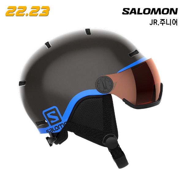 2223 SALOMON GROM VISOR - BLACK (살로몬 주니어 그롬 바이저 헬멧 - 블랙)