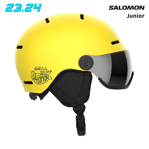 2324 SALOMON ORKA VISOR JUNIOR HELMET - VIBRANT YELLOW (살로몬 오르카 주니어 바이저 헬멧) L47259500