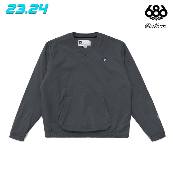 2324 686 MALBON Primaloft Dri Merino Pullover jacket Charcoal (686 말본 패딩 풀오버 자켓 차콜) M3FAWLS172