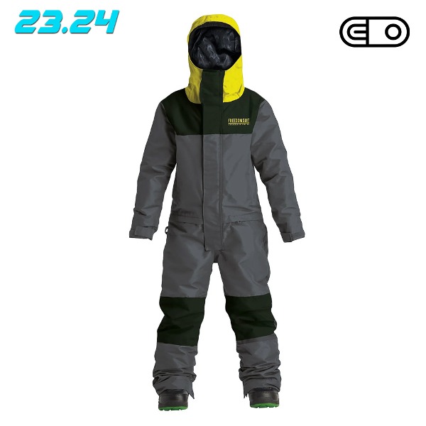 2324 AIRBLASTER Youth Freedom Suit - Black Safety (에어블라스터 아동 프리덤 스노우보드복 수트 블랙 세이프티)