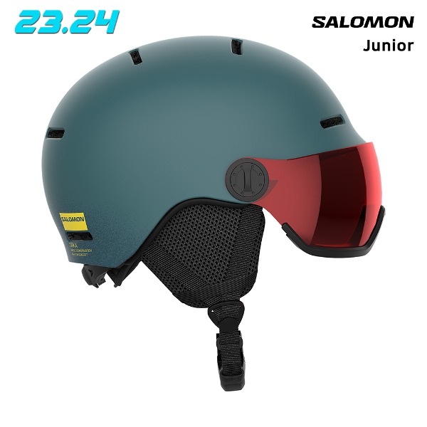 2324 SALOMON ORKA VISOR JUNIOR HELMET - NORTH ATLANTIC (살로몬 오르카 주니어 바이저 헬멧) L47300800