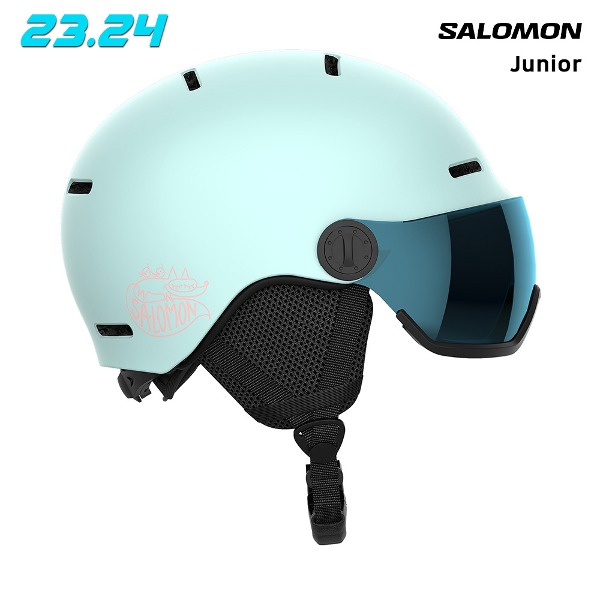 2324 SALOMON ORKA VISOR JUNIOR HELMET - BLEACHED AQUA (살로몬 오르카 주니어 바이저 헬멧) L47259400