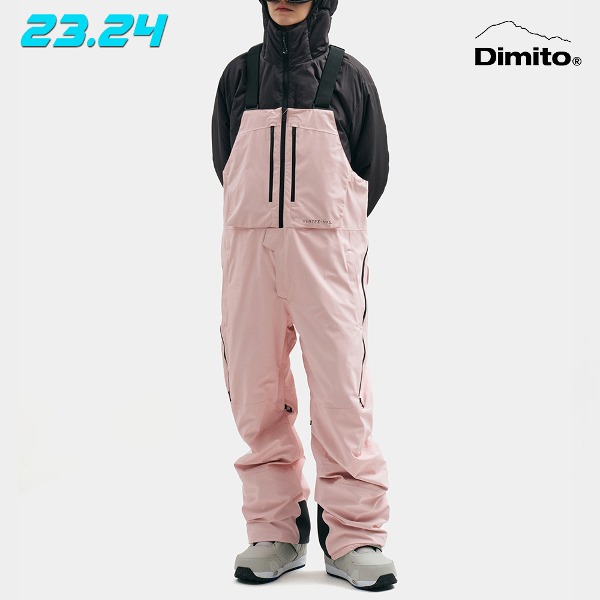 2324 DIMITO GTX (VTX X EIDER) BIB 2L PANTS - LIGHT PINK(디미토 아이더 스노우보드복 빕 팬츠 라이트 핑크)