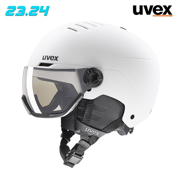 2324 UVEX WANTED VISOR V - WHITE MATT (우벡스 원티드 바이저 V 스키 보드 헬멧)