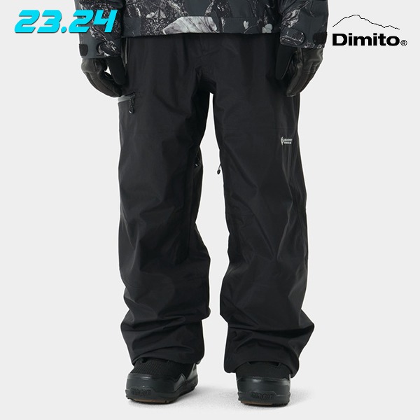2324 DIMITO GTX BASIS (VTX X EIDER) 2L PANTS - BLACK (디미토 아이더 베이시스 스노우보드복 팬츠 블랙)