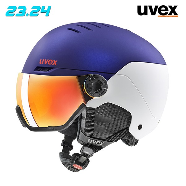 2324 UVEX WANTED VISOR - PURPLE BASH / WHITE MATT (우벡스 원티드 바이저 스키 보드 헬멧)