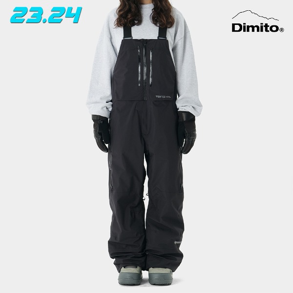 2324 DIMITO GTX (VTX X EIDER) BIB 2L PANTS - BLACK(디미토 아이더 스노우보드복 빕 팬츠 블랙)