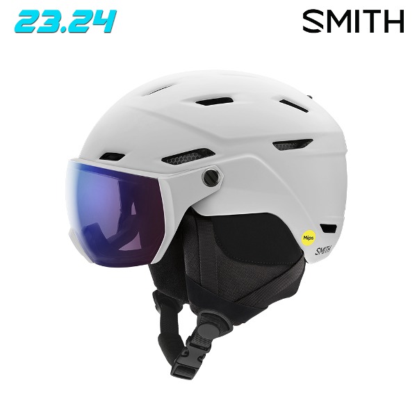 2324 SMITH SURVEY MIPS HELMET  - MATTE WHITE ( 스미스 서베이 밉스 스키 보드 바이저 헬멧 )