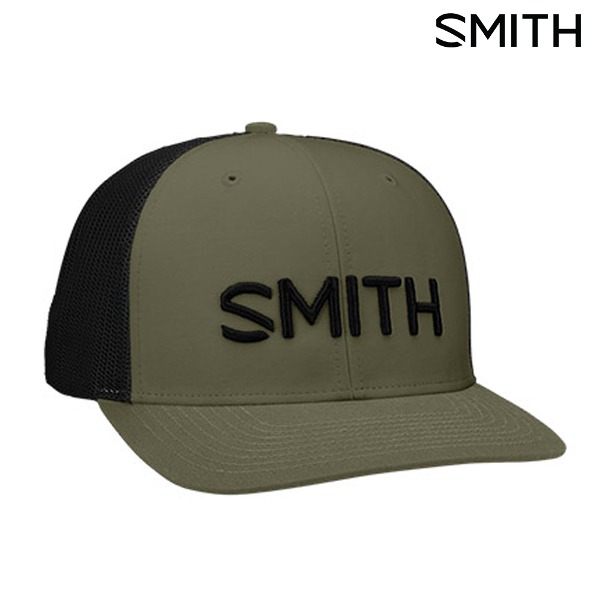 2324 SMITH ESSENTIAL TRUCKER CAP - ARMY/BLACK ( 스미스 에센셜 트러커 캡 스키 보드 모자 )